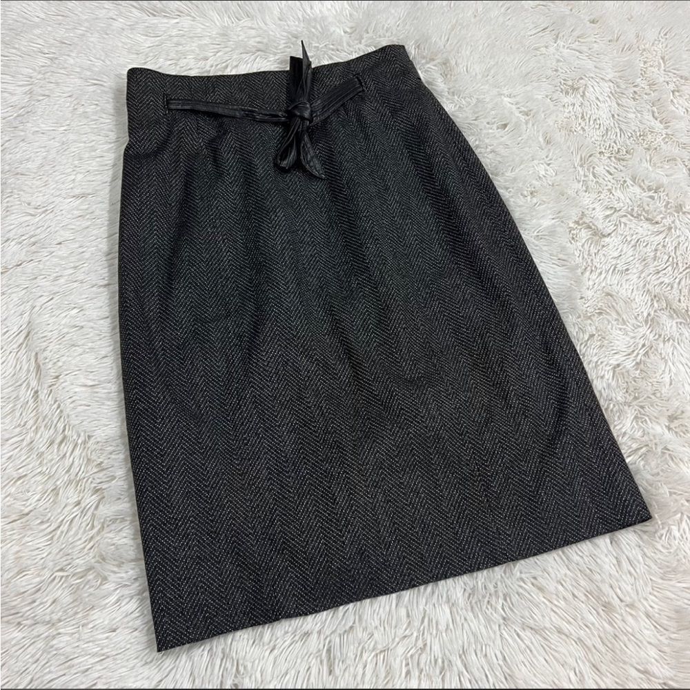 Halogen long tweed skirt 8P‎